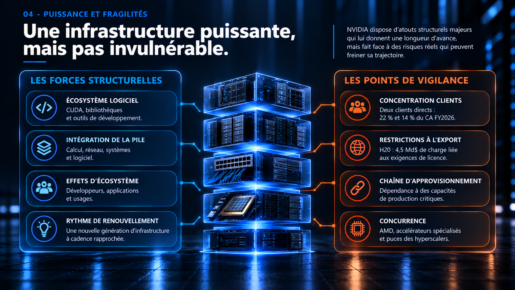 Forces structurelles et points de vigilance de l’infrastructure NVIDIA